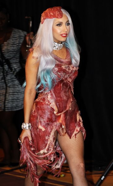 lady gaga meat dress. Lady+gaga+meat+dress+