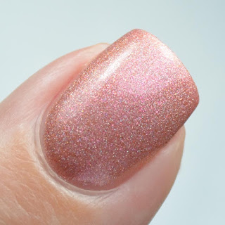 pink to peach thermal nail polish