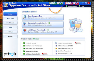 Spyware Doctor with Antivirus 6.1.0.447 + license (2009)