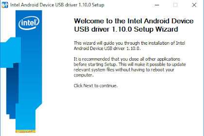 Download dan Install Intel USB Driver Android