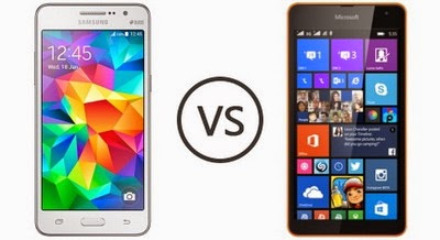 Perbandingan Microsoft Lumia 535 vs. Samsung Galaxy Grand Prime