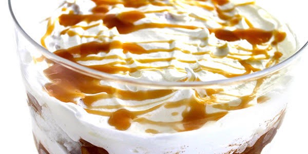 Skinny Caramel Apple Pie Trifle