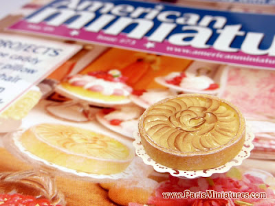 Miniature Apple Tart on American Miniaturist