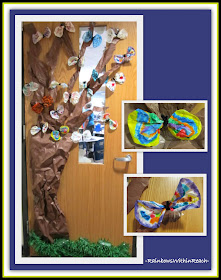 photo of: Springtime Classroom Decorated Door (Rockin' Teaching Materials via RainbowsWithinReach) 