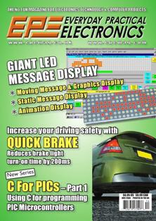 EPE Everyday Practical Electronics - November 2006 | ISSN 0262-3617 | TRUE PDF | Mensile | Professionisti | Elettronica | Tecnologia
Everyday Practical Electronics is a UK published magazine that is available in print or downloadable format.
Practical Electronics was a UK published magazine, founded in 1964, as a constructors' magazine for the electronics enthusiast. In 1971 a novice-level magazine, Everyday Electronics, was begun by the same publisher. Until 1977, both titles had the same production and editorial team.
In 1986, both titles were sold by their owner, IPC Magazines, to independent publishers and the editorial teams remained separate.
By the early 1990s, the title experienced a marked decline in market share and, in 1992, it was purchased by Wimborne Publishing Ltd. which was, at that time, the publisher of the rival, novice-level Everyday Electronics. The two magazines were merged to form Everyday with Practical Electronics (EPE) - the «with» in the title being dropped from the November 1995 issue. In February 1999, the publisher acquired the former rival, Electronics Today International, and merged it into EPE.