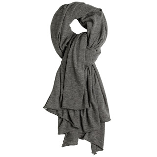 grey cashmere scarf by james pearse