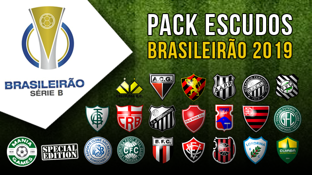 Pack Escudos Brasileirão Série B 2019 | WE10 / PES6