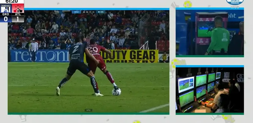 Video:  Footballer sent off for putting his fingers up in opponent's ass