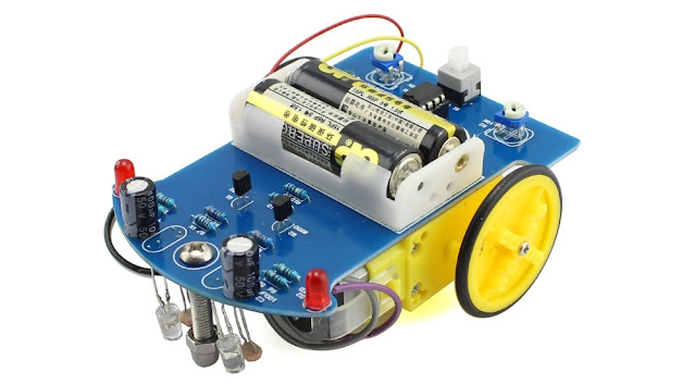 skema rangkaian robot line follower sederhana