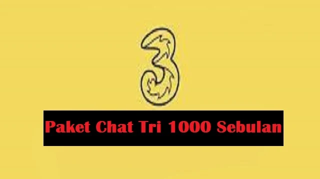 Cara Paket Chat Tri 1000