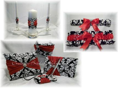 black red and white weddings