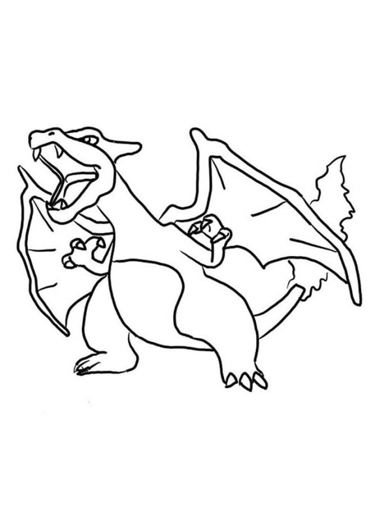 printable charizard coloring pages 1