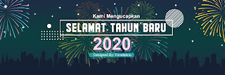 Desain Banner Spanduk Tahun Baru 2020