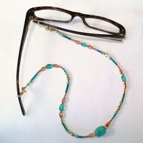 convertible eyeglass holder necklace  tutorial