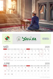 Desain Kalender Indonesia Tahun 2020 Islamic Style