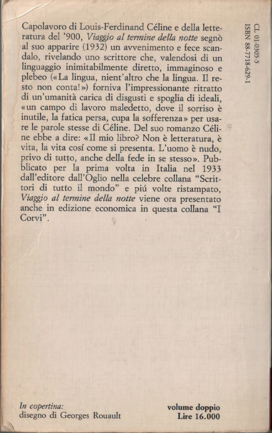 Viaggio Al Termine Della Notte Frasi