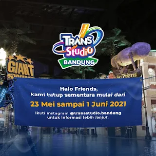 Trans Studio Bandung Kembali Dibuka mulai 1 Juni 2021