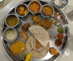 Must have Thali at Bhoj Thali restaurant, Aurangabad, Maharashtra