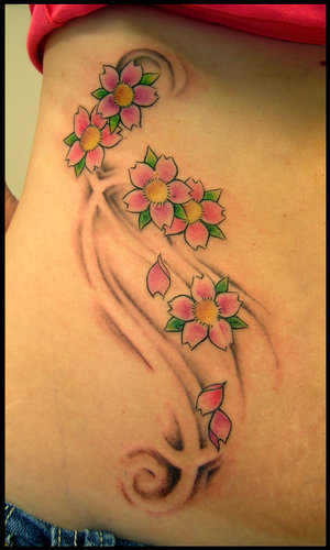 Lower Front Japanese Tattoos With Image Cherry Blossom Tattoo Designs 