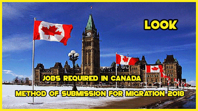 Jobs required in Canada 2018 Method of submission for migration
