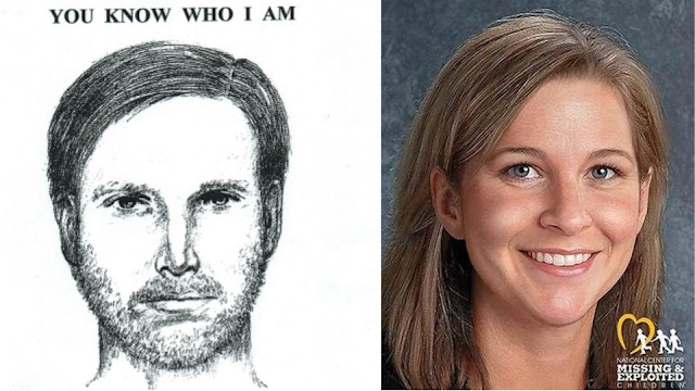 Updated Composite Sketch of the Abductor and Age progressed photo of Morgan Nick