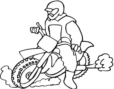 Motorcycle coloring pages