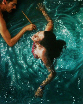 wonderful life like swimming painting