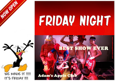 We made it!!! It's Friday!!!See YOU tonight! Best Venue for a Night Out in Chiang Mai Adam's Apple Club