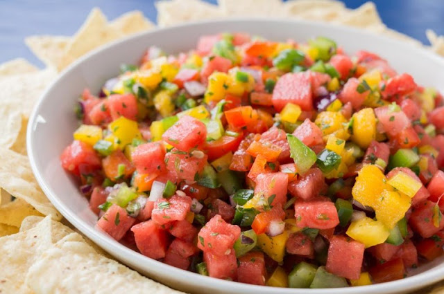 Watermelon Mango Salsa 