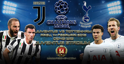 Prediksi Bola Jitu Juventus vs Tottenham Hotspur 14 Februari 2018