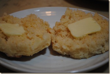 buttered biscuits