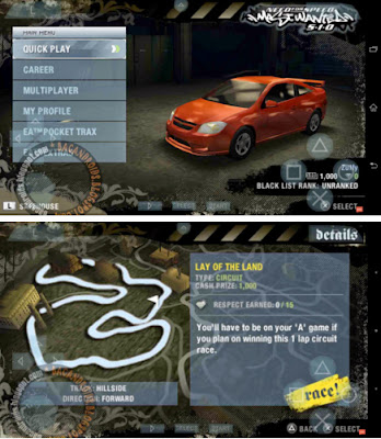 Game PSP Need For Speed Most Wanted CSO High Compress(SaveData)