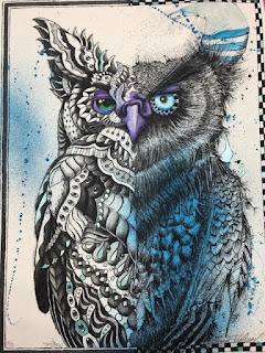 Bioworkz-Joey-Feldman-Owl-Out-Of-Chaos-Print-Hand-Painted
