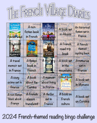 French Village Diaries French themed 2024 reading bingo challenge