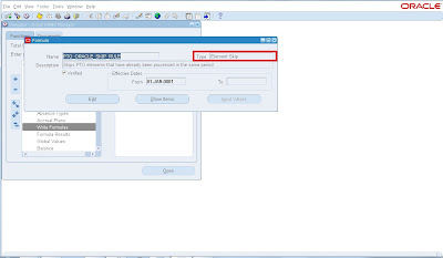 What is the purpose of the 'Once Each Period' check box in Oracle Payroll