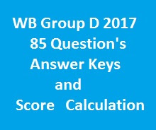 WB Group D Answer Key and Score card