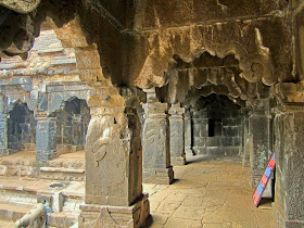 Krishna temple open corridors