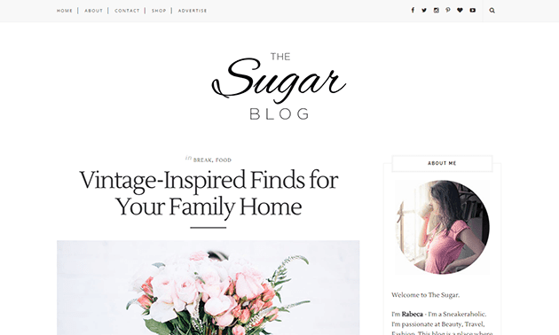 Sugar Minimal Clean & Responsive Blogger Template