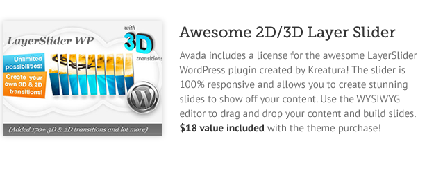  Awesome 2D/ 3D layer Slider