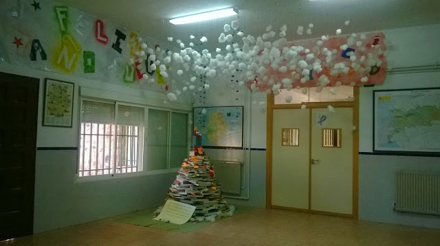 Decoración navideña del IES Muñoz-Torrero. Curso 2013/14