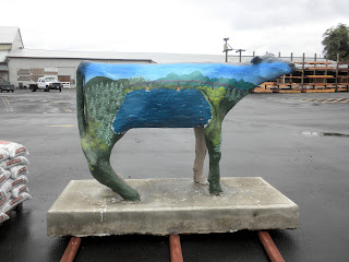 photo of cow statue in Tillamook Oregon by Nancy Zavada