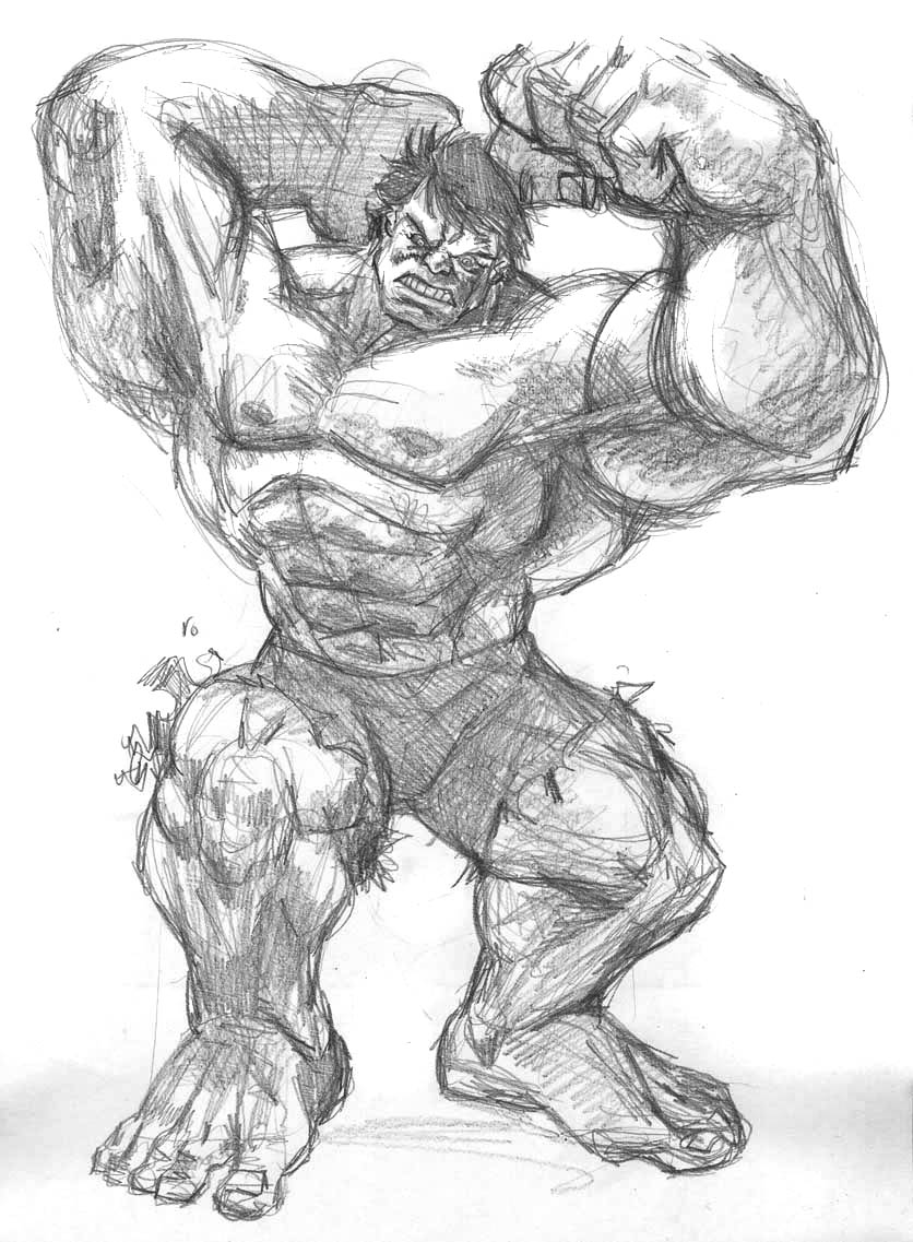 Gambar Sibeloy January 2012 Hulk Sketsa Gambar Seketsa Joker Di