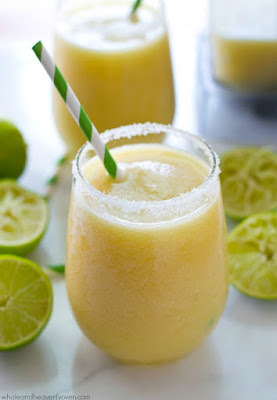 Tropical Pineapple Margarita Slushies #drink #tropicalpineapple #dessert