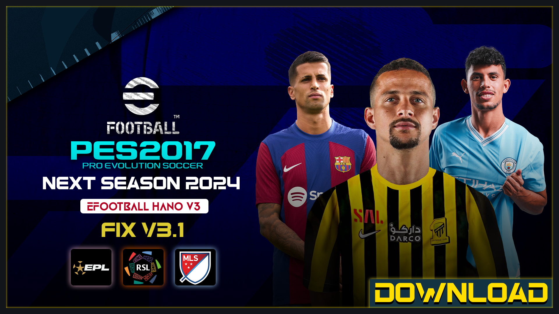 PES 2017 Next Season Patch 2023 - eFootball HANO V2.2 Update 