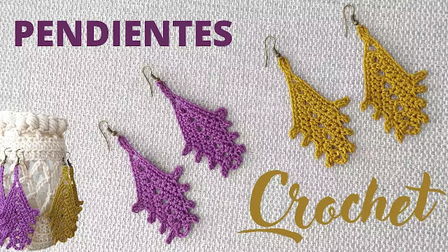 APRENDE A TEJER GRATIS Pendientes Lindos a Crochet