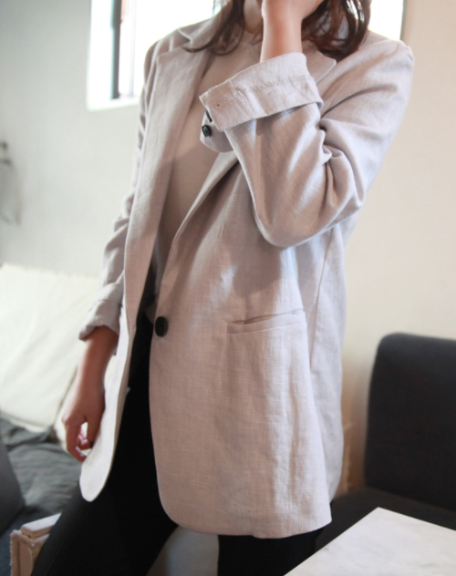 Long Sleeve Single-Breasted Trench