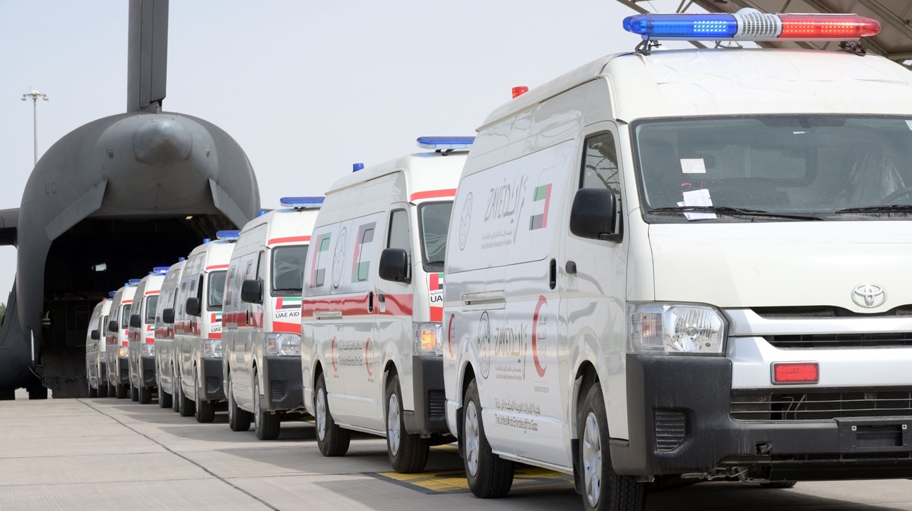 UAE deploys fleet of ambulances in Gaza 