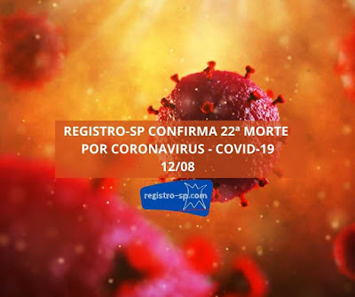Registro-SP confirma 22 morte por  Coronavirus - Covid-19