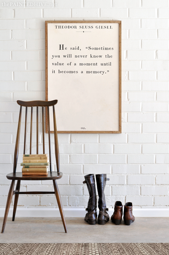 DIY book quote art printable