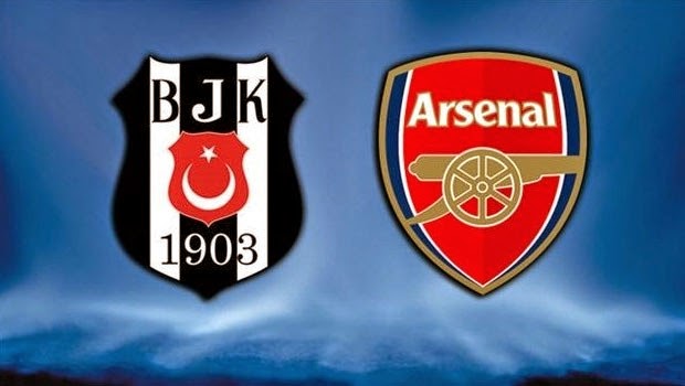 Beşiktaş ilk 11 Arsenal ilk 11.. 19 Ağustos 2014 Şampiyonlar Ligi Mücadelesi ilk 11'leri..